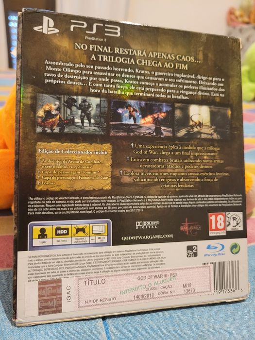 Jogo God of war edição de colecionador