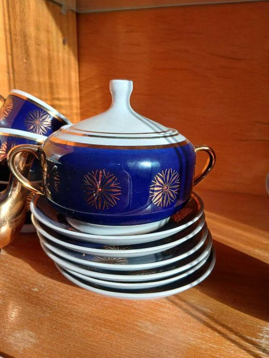 Продам чайний сервіз ДОВБИШ кобальт 1972 рік