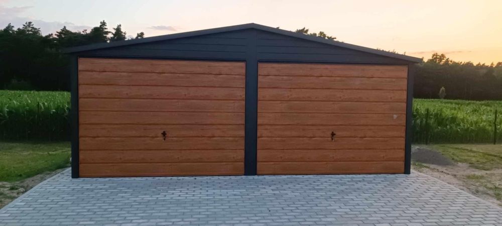 Garaz blaszak 6x6 Grafit producent garaży