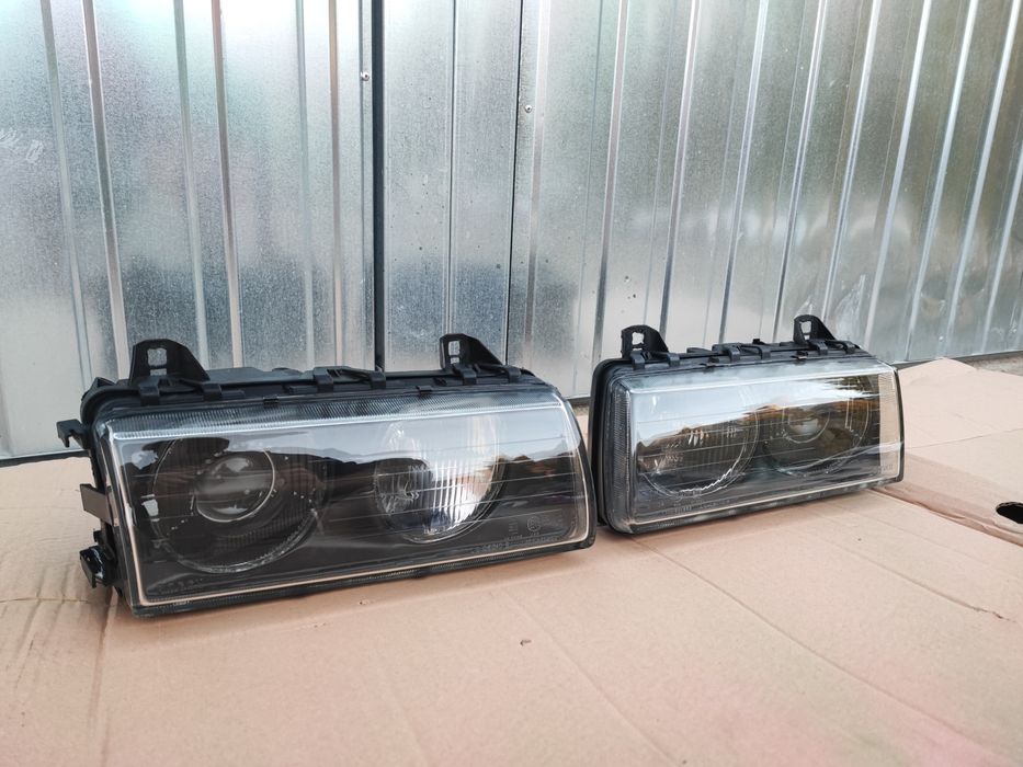 BMW E36 Lampy Black BOSCH Soczewka Regeneracja Szkła Krzyże Przesłony!