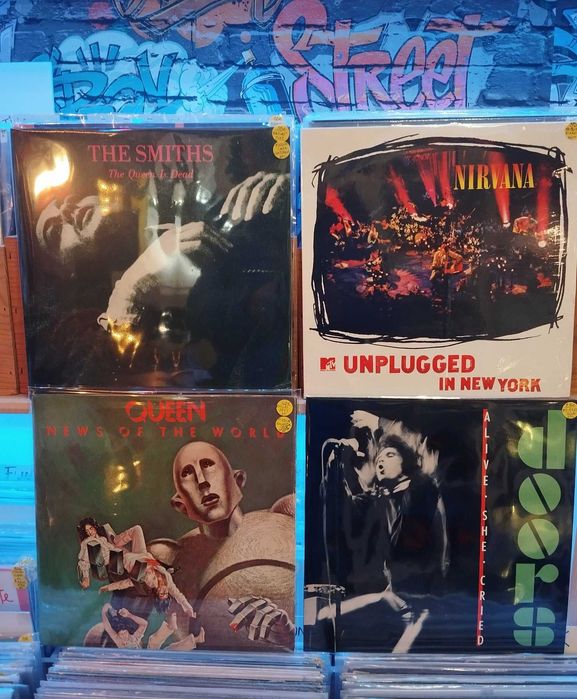 Vinil Guns n`roses Bowie Dylan Smiths Nirvana Queen Doors Sade Dire St