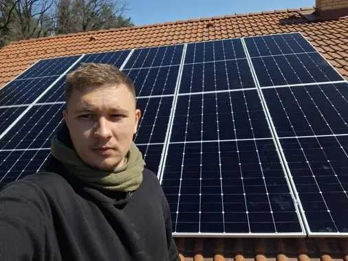Установка солнечных панелей Longi, Trina, Jinko, подключение инверторов и аккумуляторов