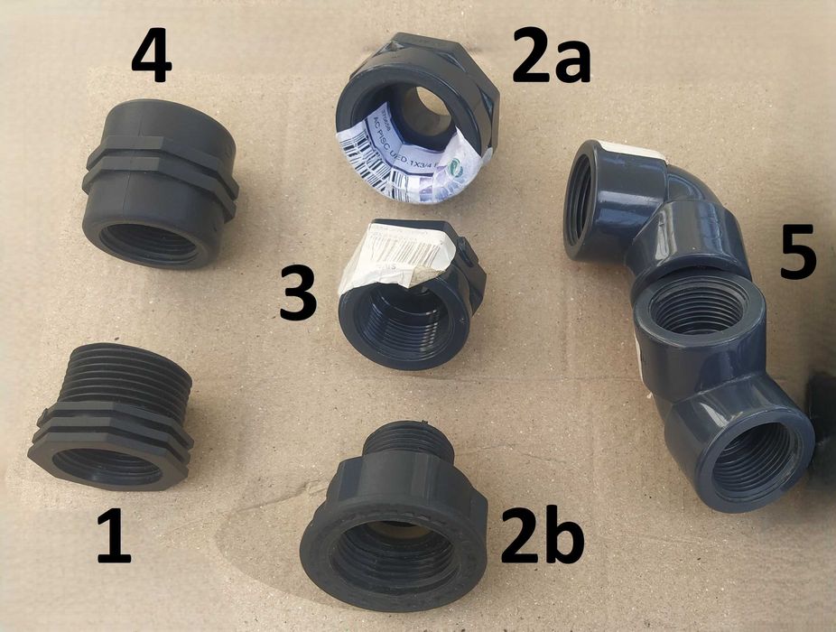 Uniões Canalização com Rosca- PVC rigido