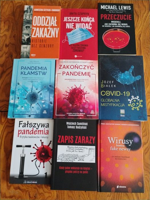 Kulisy "pandemii" COVID-19 w 9 książkach