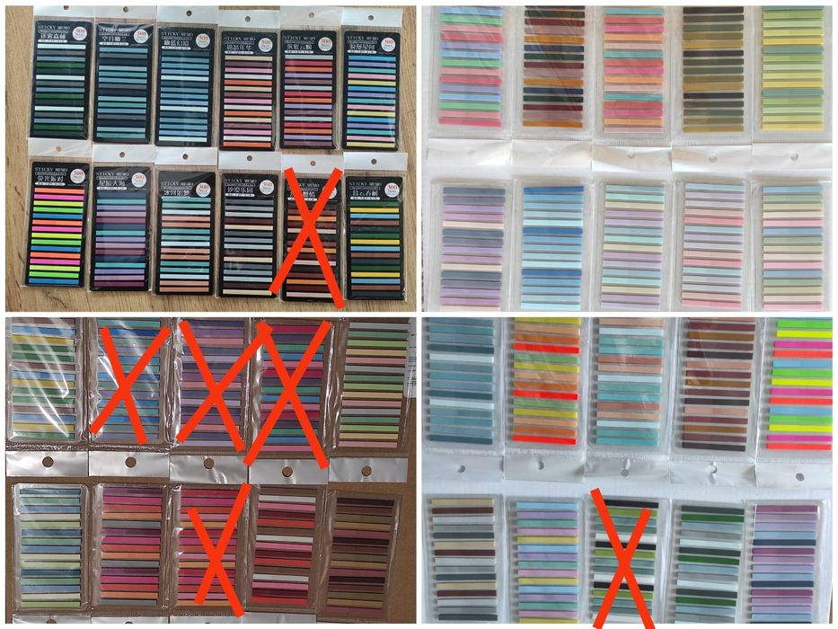 Стікери закладки для книг пластикові напівпрозорі