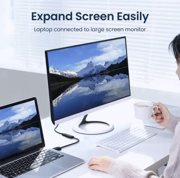 Кабель адаптер Ugreen MM137 DisplayPort to HDMI (Female) Converter 4K*2K-60Hz Black (70694)