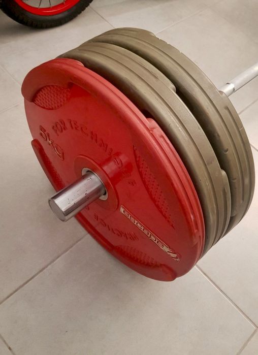 Passadeira Eléctrica Squat Bumpers Halteres