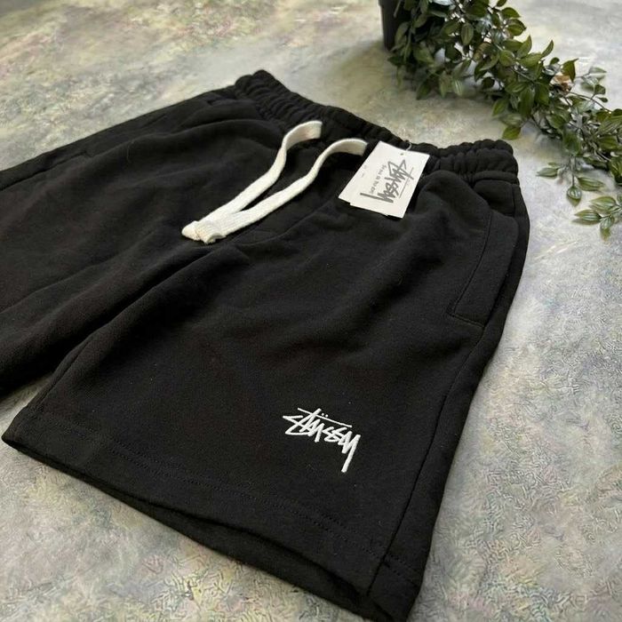 Черные Шорты Stussy Mini Logo (XS S M L XL XXL)