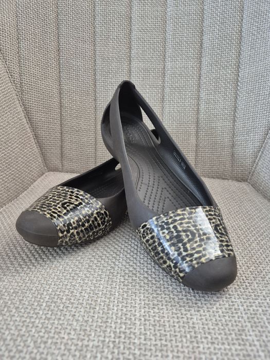 Brązowe baleriny Crocs
