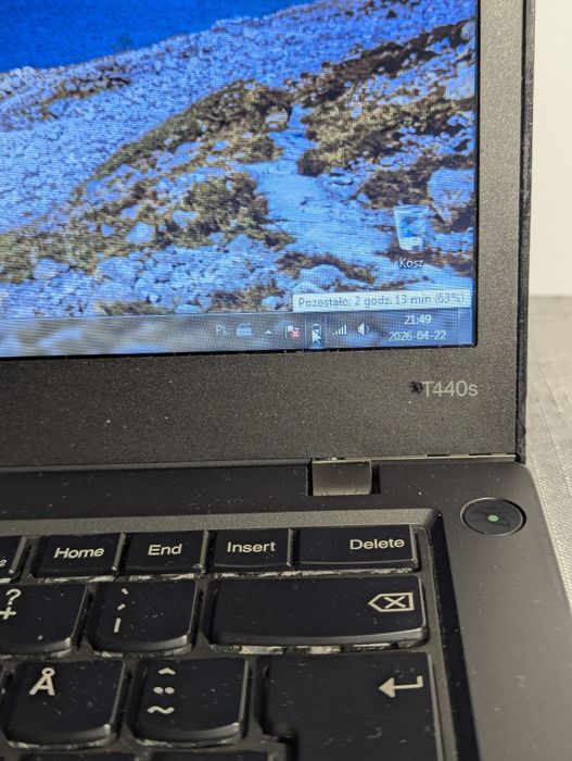Lenovo ThinkPad T440S  8gb ram i5 120gb SSD bateria 2,5h Windows 7