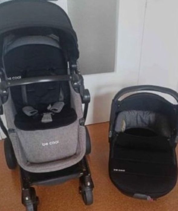 Carrinho de bebe com babycoque convertível em alcofa