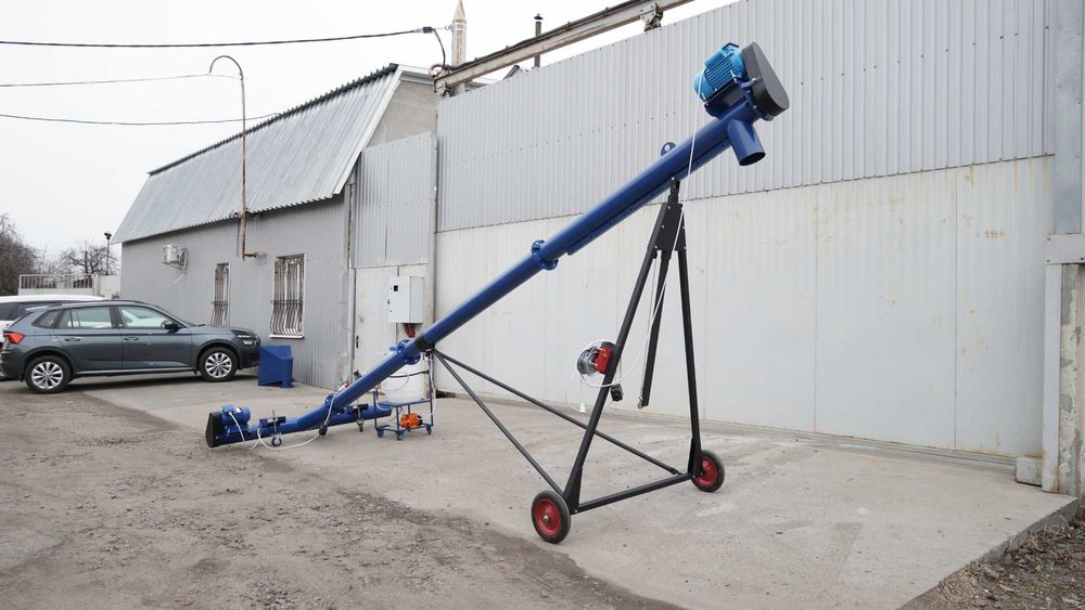 Шнек, навантажувач, протруювач, шнековый погрузчик, конвеєр 133х4 м