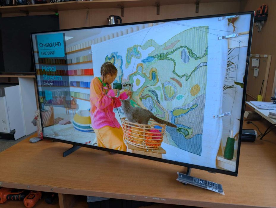 Telewizor Smart TV SAMSUNG GU43U7099FU DVBT HEVC 4K 43 cale Gwarancja