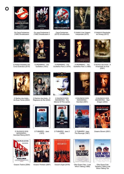 DVDs com filmes e conteúdos diversos – coleção organizada