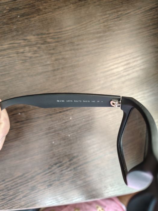 Rayban Justin rb4165 light grey gradient