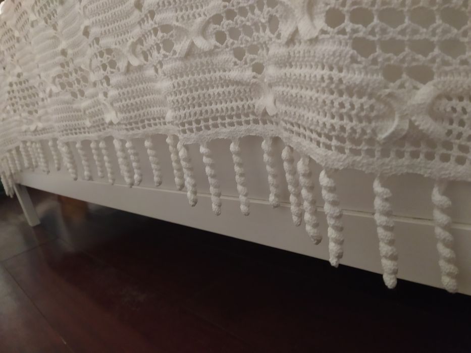 Colcha crochet feita à mão