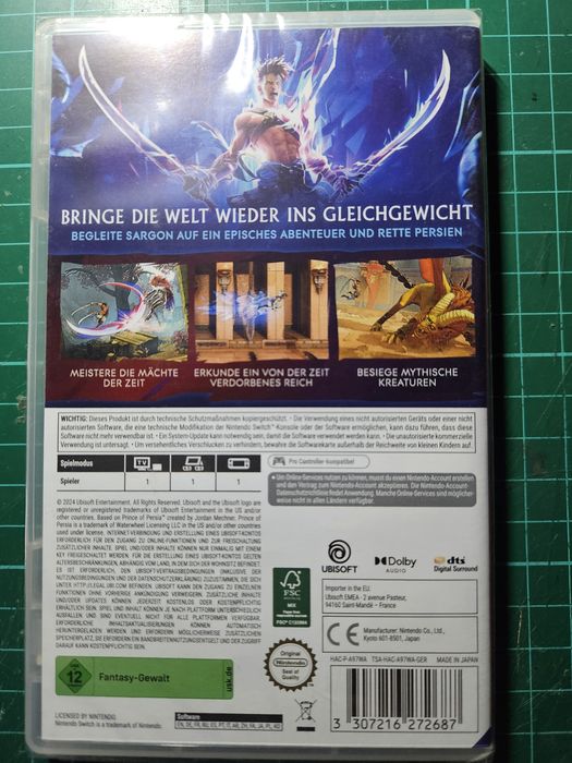 Novo/selado: Prince of Persia - Switch