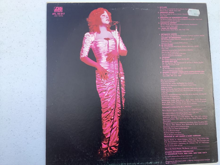 2 vinis Bette Midler