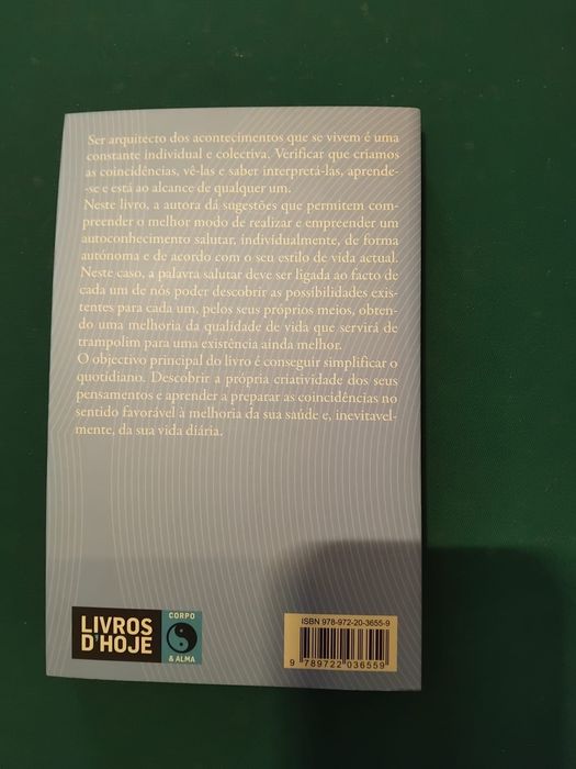 Livro “Estar Consciente das Coincidências”
