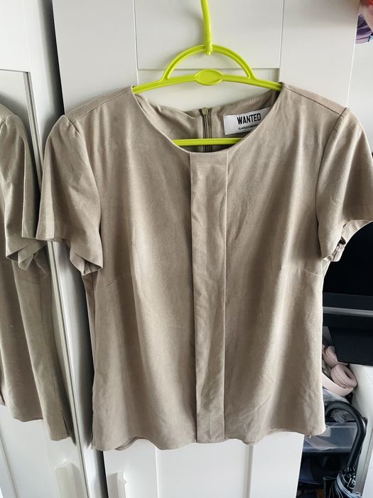 Bluzka bezowa kawa z mlekiem cappucino Wanted by Mielczarkowski S