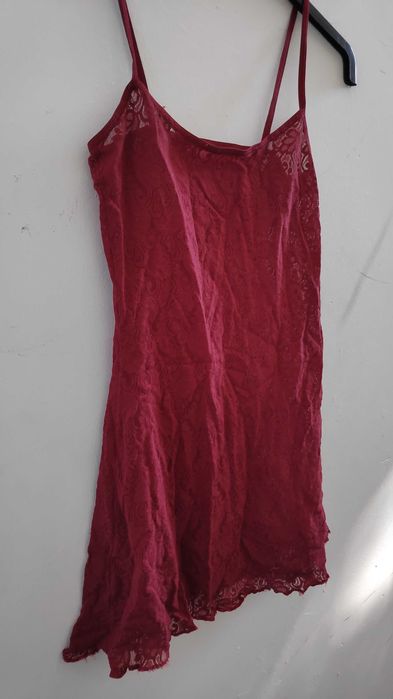 Camisa de dormir Renda Vermelha - Tm XS