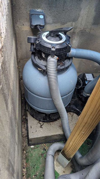 Piscina Aço GRE GRAFITE 300x120cm + Acessórios