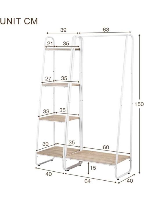 Rack com estante