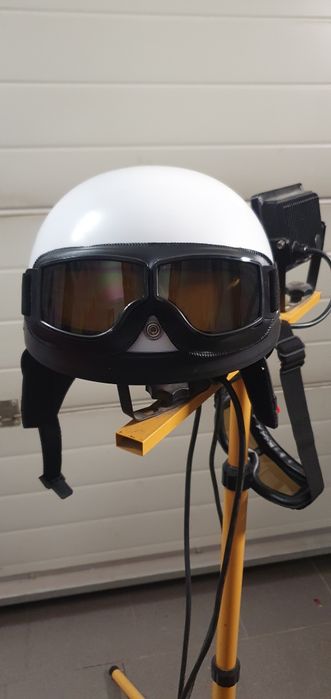 Kask orzeszek gogle