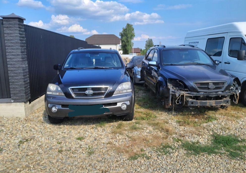 Комплект бампер крило капот ляда скло криша Кіа Соренто 1 BL Sorento