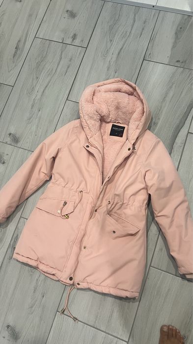 Парка куртка розовая
