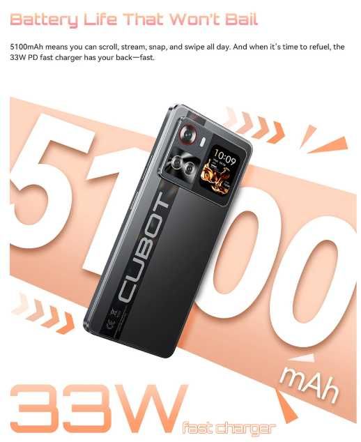 ∎CUBOT X100 5G 8/256 Black/Gold ∎Новий ∎ГАРАНТІЯ
