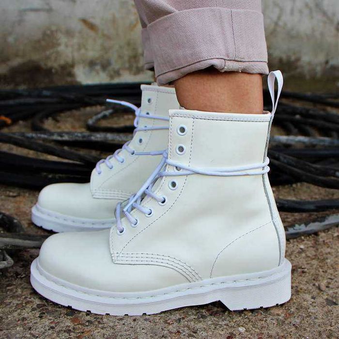 Шкіряні черевики, берци Dr. Martens 1460 Mono White Smooth \оригинал