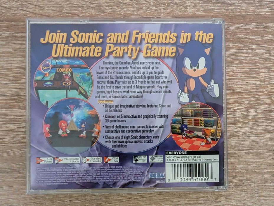 Sonic Shuffle Dreamcast (NTSC-U)