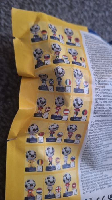kolekcjonerska figurka Uefa Euro 2024 piłkarz Topps  football figure