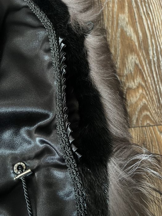 Новая! Натуральная норковая шуба с мехом чернобурки