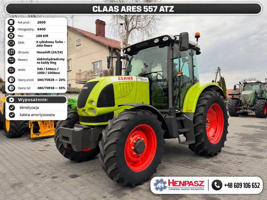 Claas ARES 557 ATZ  / Klimatyzacja / Kabina amortyzowana /