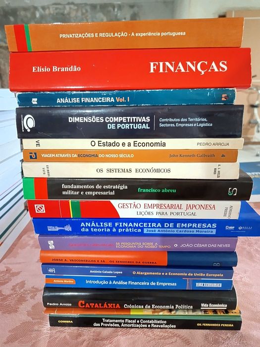 Lote livros Economia, Contabilidade, Finanças, Estatística emPortuguês