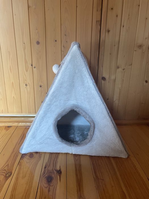 Domek legowisko drapak trójkątny dla kota małego psa nowy składany