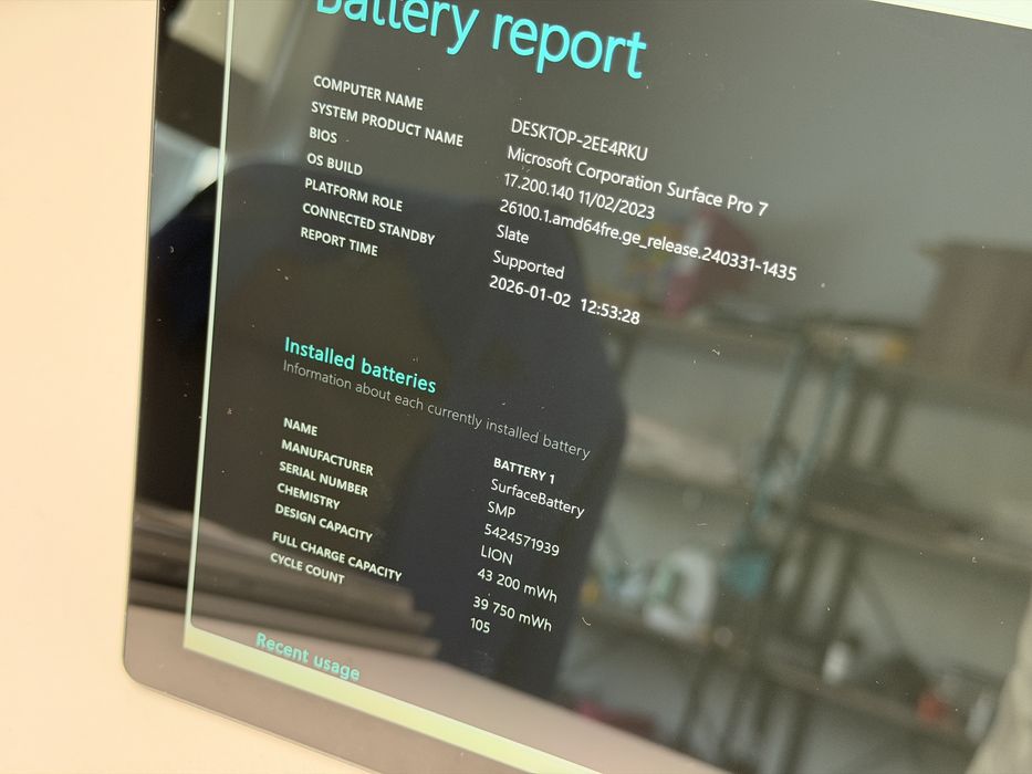 Microsoft Surface Pro 7 (1866) - i5/8GB/256GB - faktura VAT 23%