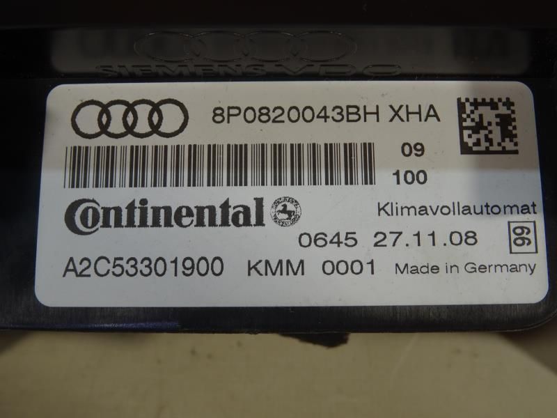 Comando chauffage / sofagem AUDI A3 (8P1)