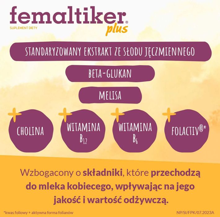Nutropharma Femaltiker Plus, smak karmelowy, 12 sztuk