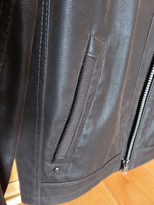 Casaco Couro Castanho tamanho M