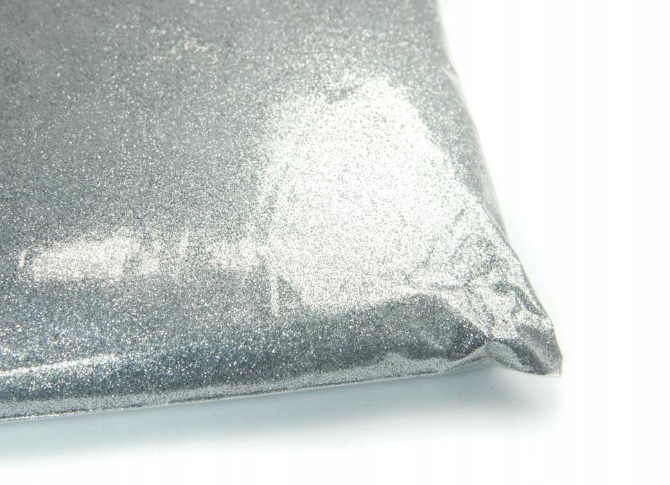 Dekoracyjny Sypki Brokat do Farb Ścian Srebrny Ozdoby DIY 1KG