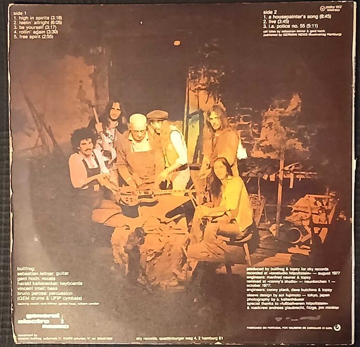 Bullfrog - High In Spirits (LP)