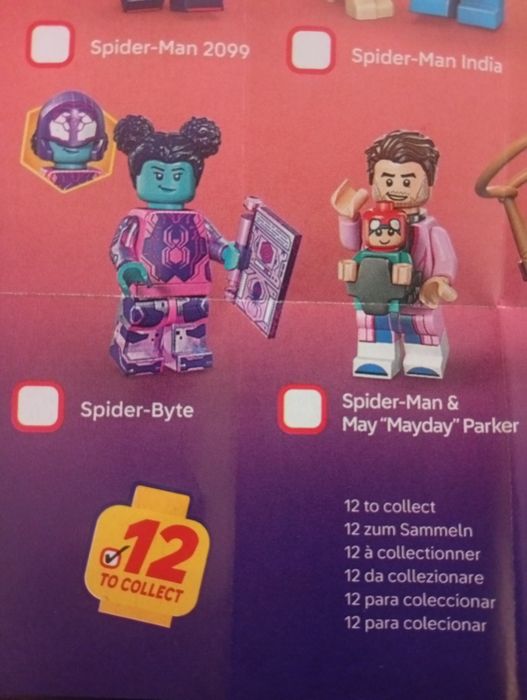 2x LEGO Minifigures Spider-Man 71050 Spiderman 2 figurki, figurka
