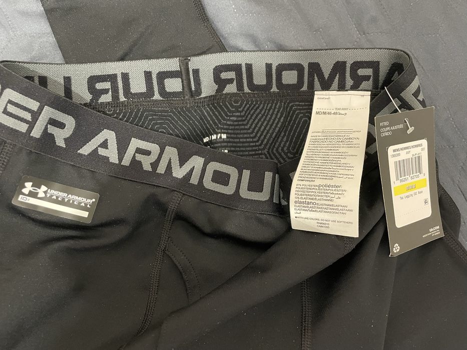 Чоловічі чорні термобрюки Under Armour Tac Legging CGI Base