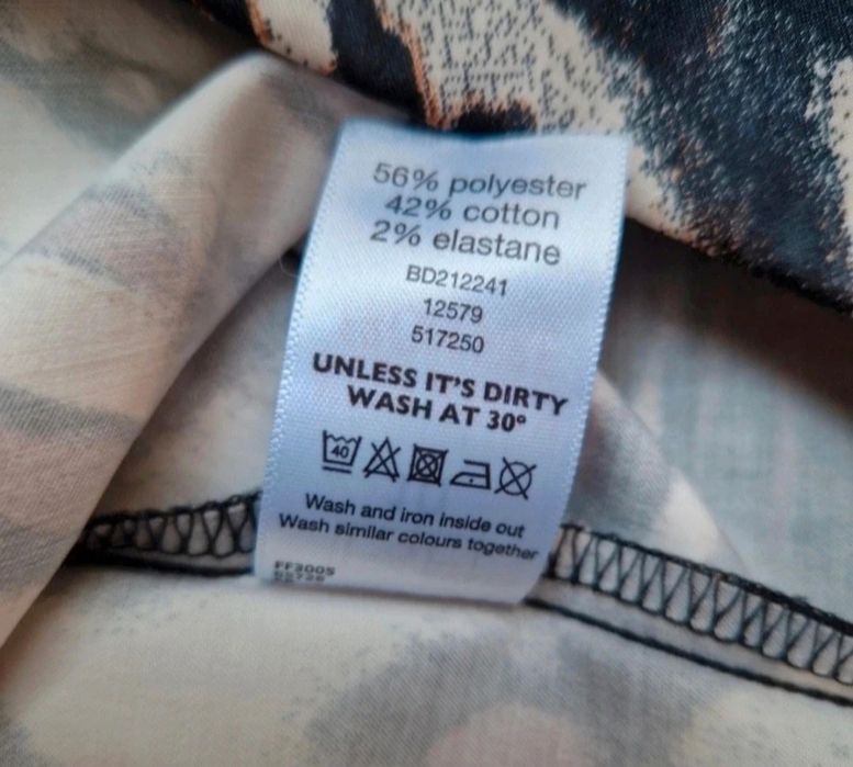 Next brązowa sukienka we wzory 38 M