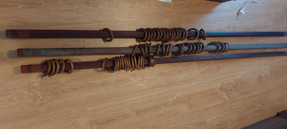 6 varões para cortinados