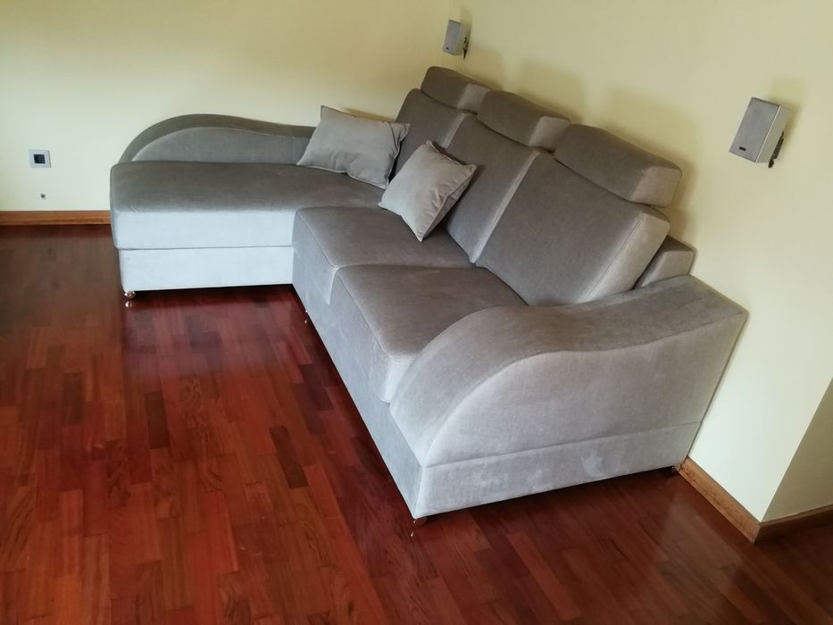 Sofá 2 lugares com chaise longue