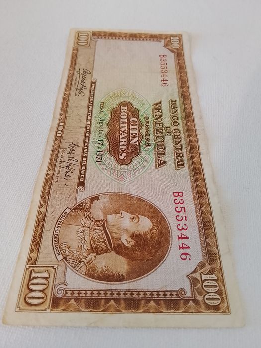 Nota 100 Bolívares 1971